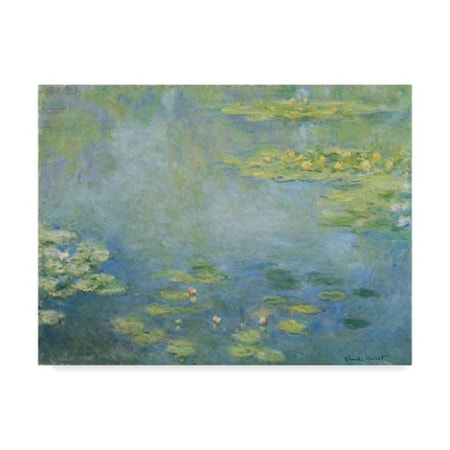 Claude Monet 'Waterlilies' Canvas Art,35x47